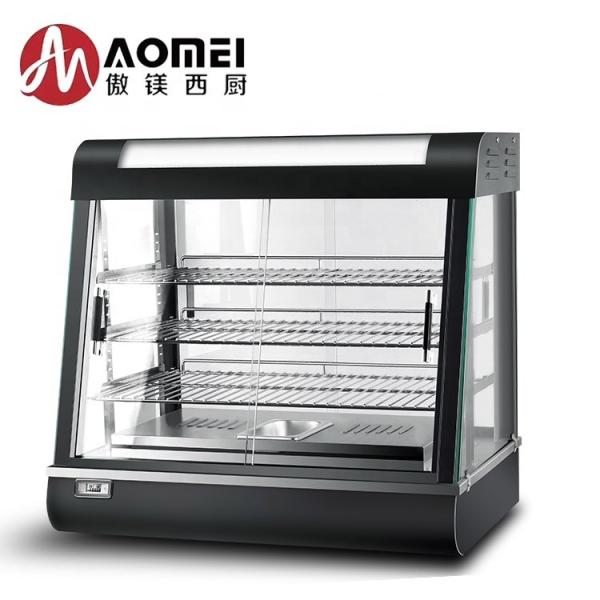 Função de aquecedor e aquecedor Vitrine de exibição elétrica para cozinha comercial