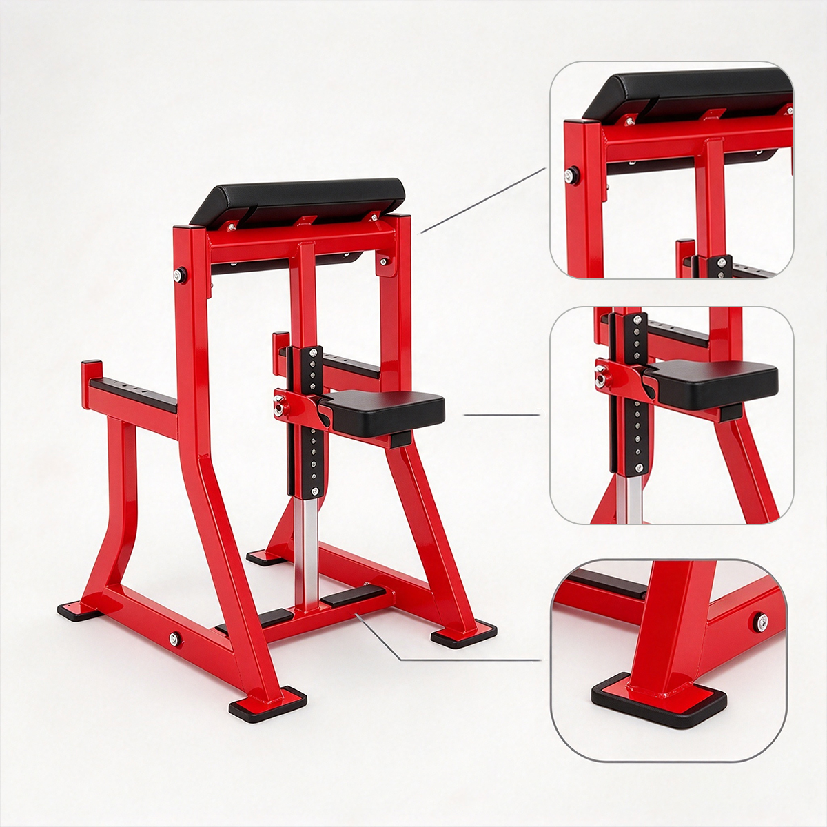 Seated Biceps Curl Machine Steel Strength Equipment for Arm Muscle Training in Commercial Gyms