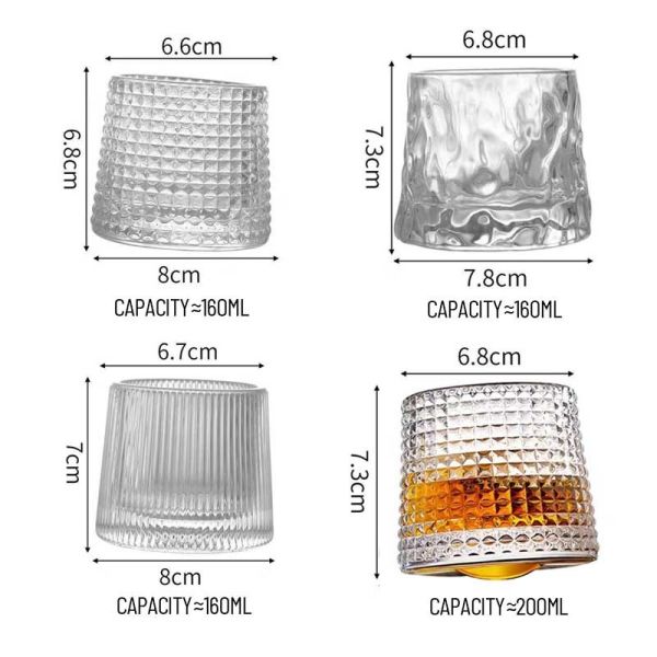 Venta al por mayor de botellas de whisky de cristal de 9 onzas grabadas con láser
