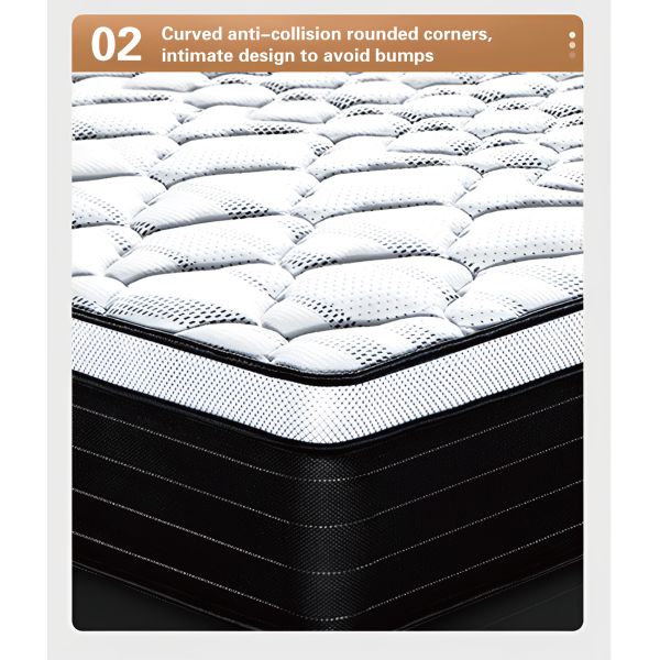 Modern Bedroom Mattress with Honeycomb Breathable Structure and Double-layer Support
