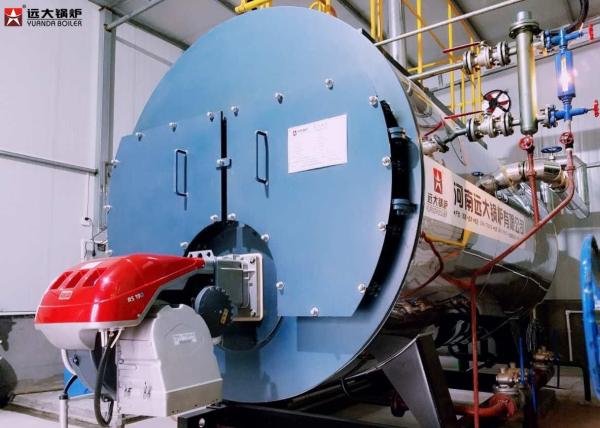 5000Kg / Hr Gas Fired Boiler Wet Back Type WNS Series , Fuel Steam Boiler 