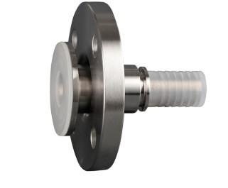 EN16 PTFE Lined Pipe Fittings Pipe Swivel Flange With Toothed Hose Shank