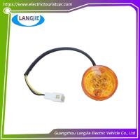 Lumière arrière latérale à LED circulaire avant gauche et à droite signal de virage orange 12V