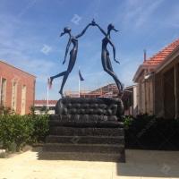 Estatua de bronce fundido de silicio Esculturas al aire libre de bronce personalizadas para la universidad