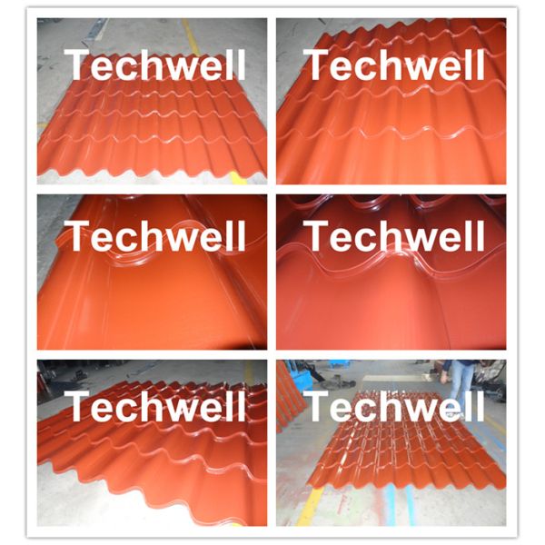 Color Steel Glazed Tile Roll Forming Machine for Metal Tile Roof Wall Cladding