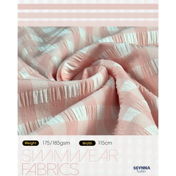 Chlorine Resistant Eco Friendly Swimwear Fabric with Two Way Elastic and Quick Drying Properties