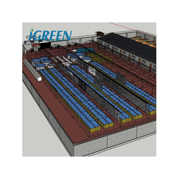 Indoor Ras Fish Farming System Eco Friendly With Hydroponics Compatibility