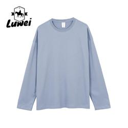 Fabricante Ginásio lavado 230g Espessado Manga longa pescoço redondo 100% algodão suéter de grande porte Streetwear Hoodie