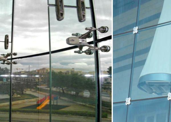 Energy Saving Stainless Steel Curtain Wall Lightning Protection For Shopping Mall