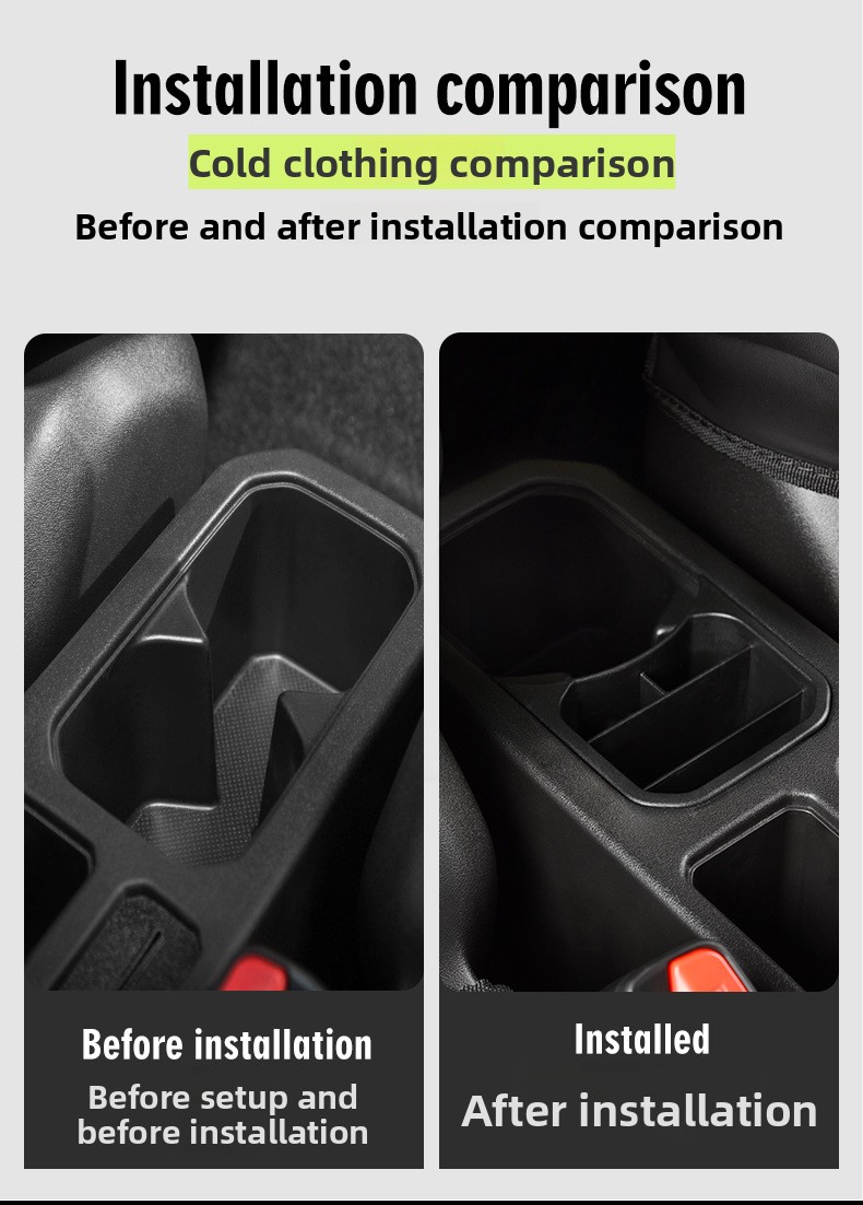 For Central Control Water Cup Storage Box for Suzuki Jimny Modified Interior Accessories with Sundries Storage Capacity