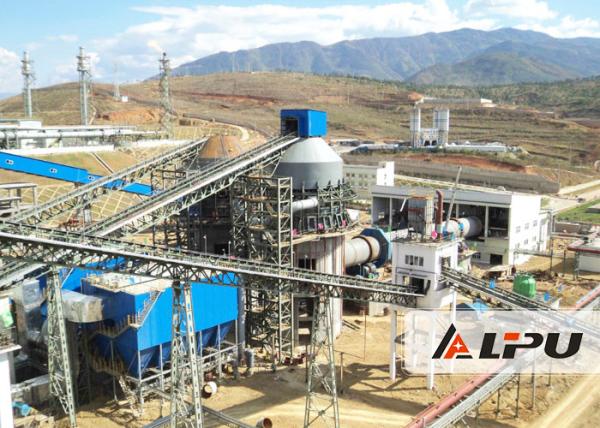 Energy Saving Rotary Kiln for Cement Production Line , 200 t/d Cement Kiln