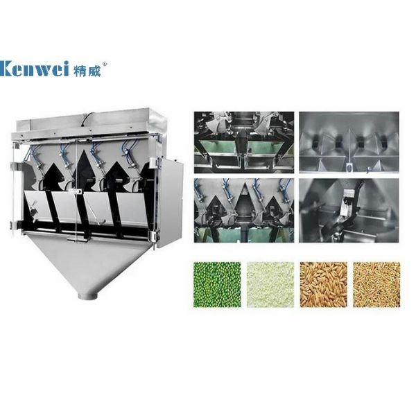 60P/M 4 Head Linear Weigher Machine With 7 Touch Screen