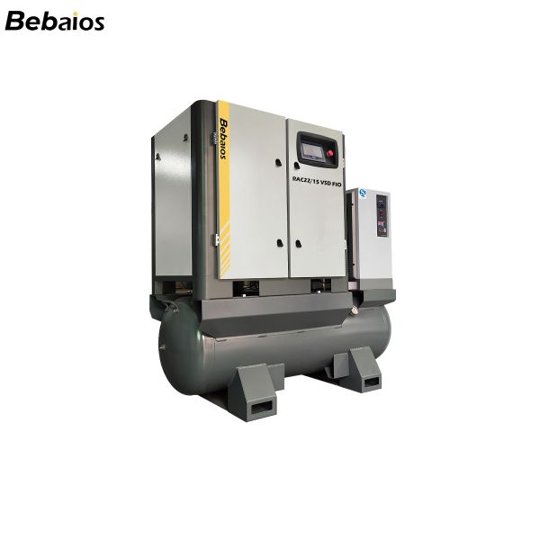 22kW Oil Injected Screw Compressor 15 Bar Pressure For Precision Metal Fabrication