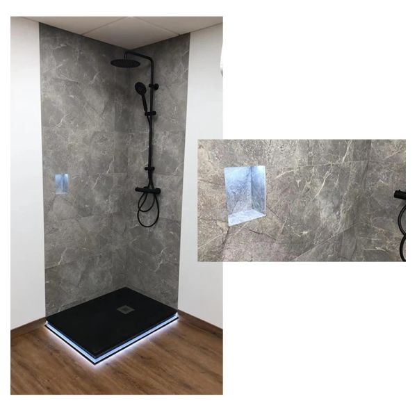 Внутренняя водонепроницаемая ПВХ SPC деревянная мраморная стена панель клик виниловая стена облицовка