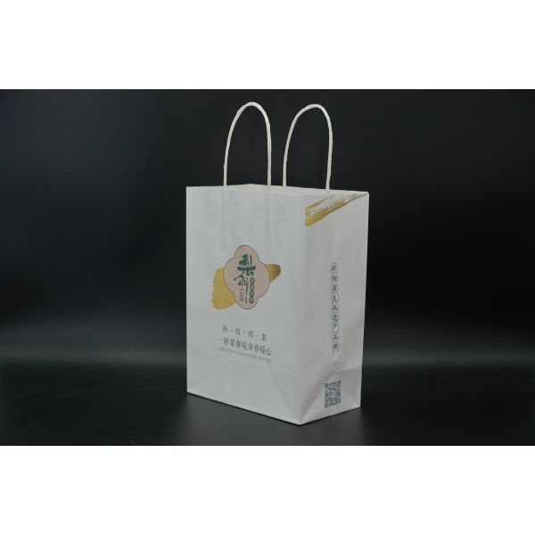 Industry Eco Paper Bags Multi Purpose White Kraft Eco Craft Bags Recyclable