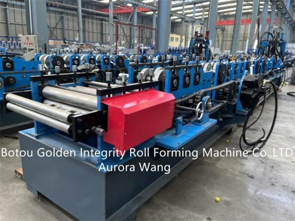 rolo do Purlin de 11kW CZ que forma o ajuste 80-300mm do tamanho da máquina para casas da construção de aço