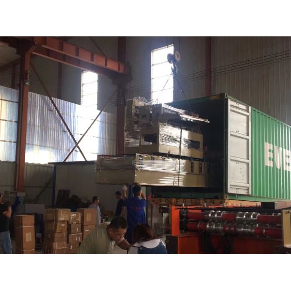 Aluminum Glazed House Ridge Cap Forming Machine For Roof Building