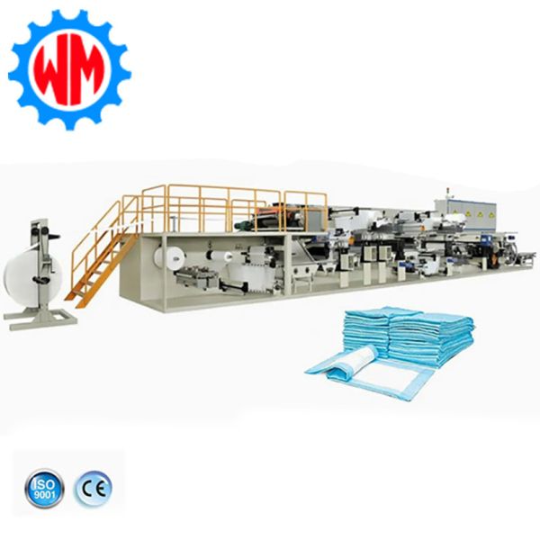 PLC Control Mattress Pad Underpad Making Machine Full Servo Porduction
