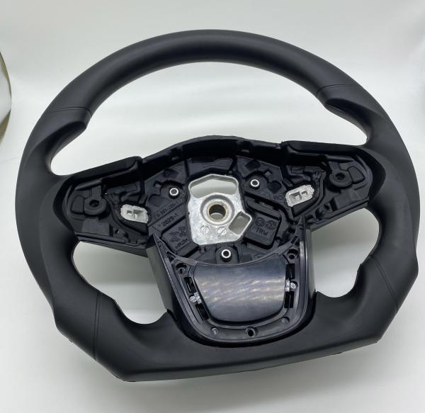 Black SGS PU Steering Wheel Golf Car Steering Wheel Magnesium Alloy