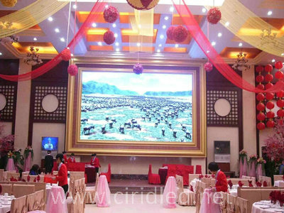 P5 HD Indoor Advertising LED Display 40000 Pixel Density For Construction