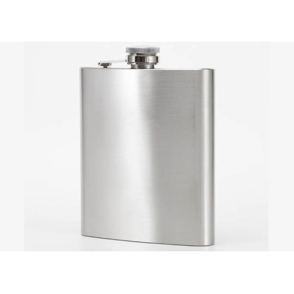 Environmental Protection 1- 18 Oz Hip Flask Plastic Cover Stainless Steel Jug