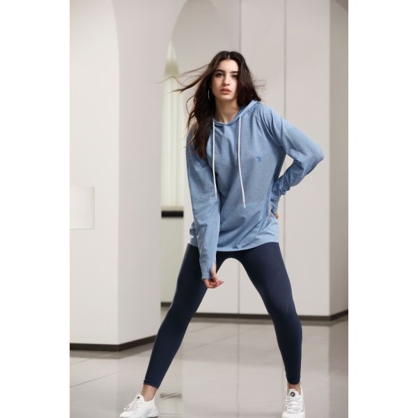 Reflective Trim Thermal Running Hoodie Breathable for Daily Wear