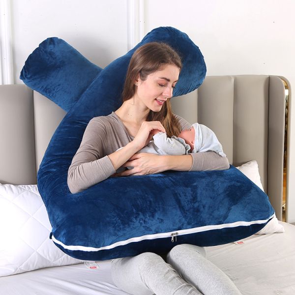 Подушка тела волокна 100% полиэстер подковообразная для беременной женщины