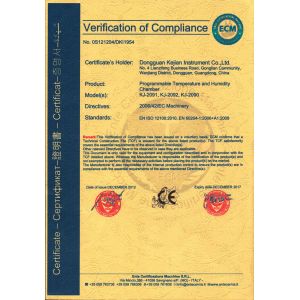 GUANGDONG KEJIAN INSTRUMENT CO.,LTD Certifications