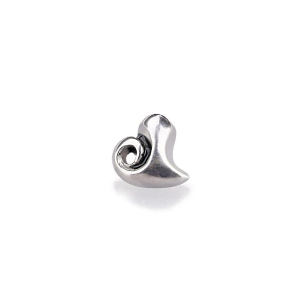 Heart shaped stainless steel internal thread lip ring on hot sale