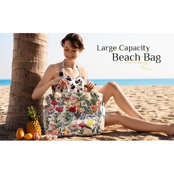 Hot Selling Multifunctional Large Capacity European And American Classic Popular Beach Bag Travel Holiday Gym Essential