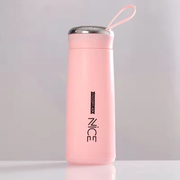 400ml Glass Mini Outdoor Portable Leakproof Water Bottle With Lanyard for Promotion