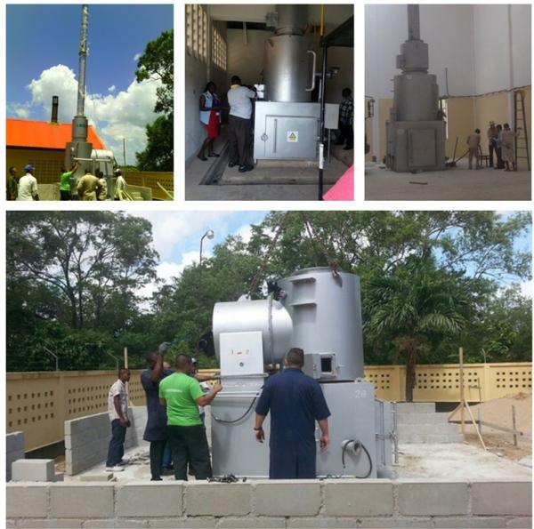 0Equipamento de reciclagem de resíduos de.37KW para incinerador de sucata e lixo de PCB de 20 a 500 kg/lotação