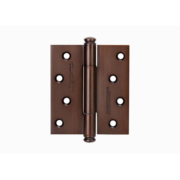 One Piece Brass Bearing Hinges , 4 Inch 5 Inch Solid Wood Door Hinges With Screws