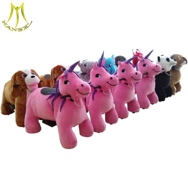 Hansel animal toy rides toy horse on wheels plush animal electric scooter
