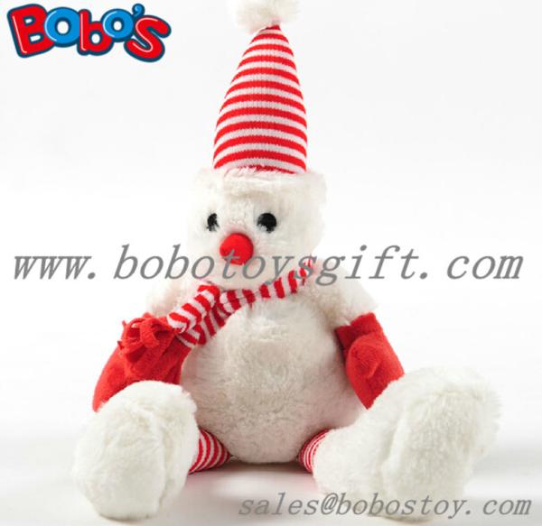 Squeakly Plush Soft Christmas Bear Pet Toy as Nice gift  For dog and Cat