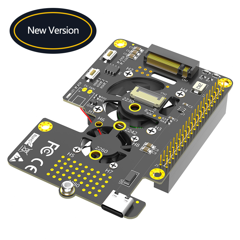 3 в 1 комбо M.2 NVMe SSD к адаптеру PCI-E для Raspberry Pi 5