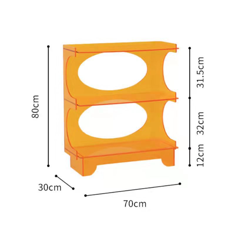 Acrylic Multi-layer Storage Shelf Three-Tier Design Office Bathroom Cosmetics Pot Soap Other Goods Standing Type Boxed