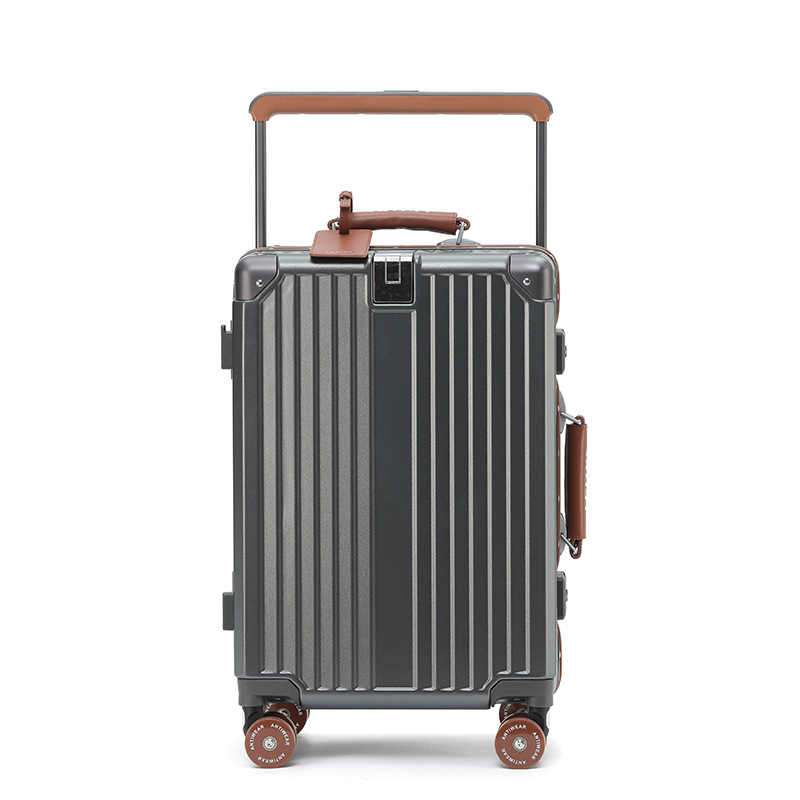 Full-Durable Unisex Large-Capacity Aluminum Travel Luggage Set TSA Lock Outdoor Trolley Case Suitcase for Travelers