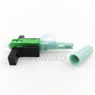 sc rápido upc do conector do conector da fibra multimodo de conjunto de campo de 58mm Ftth