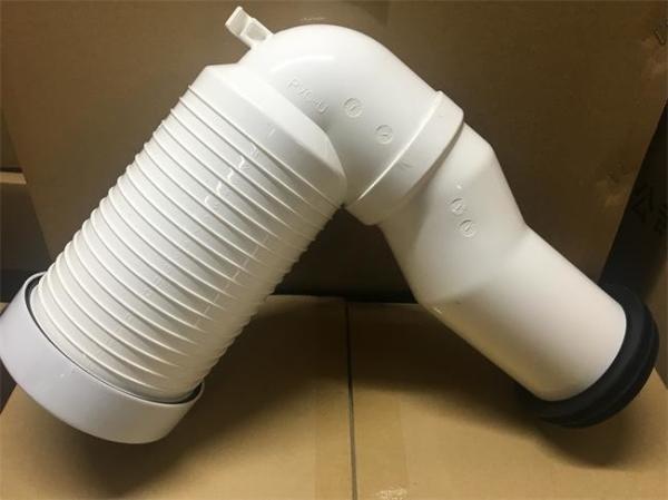 3mm Thickness Toilet Pan Connector PVC Water Fitting Corrosion Resistance