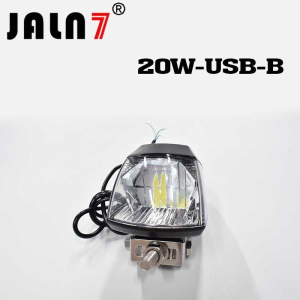 Motorcycle Headlight Led JALN7 20W USB Charge Driving Lights Fog Light Off Road Lamp Car Boat Truck JEEP ATV Led Light