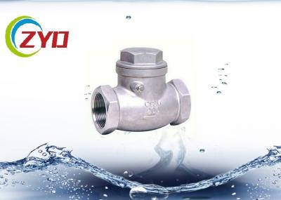 Horizontal Hot Forging Brass Swing Check Valve Sand Blasting Polishing Treatment