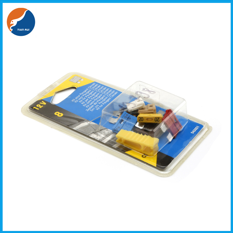 Волдырь пакуя регулярный стандартный набор 5 ассортимента взрывателя 10pcs 7,5 10 15 20 25 30 40 AMP