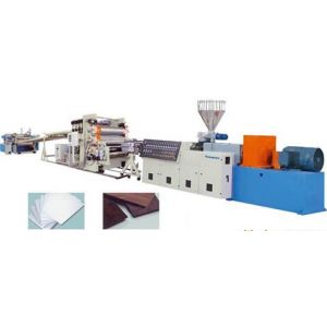 Ecofriendly PVC Profile Extrusion Line 350KG / H Wall Panel Production Fireproof
