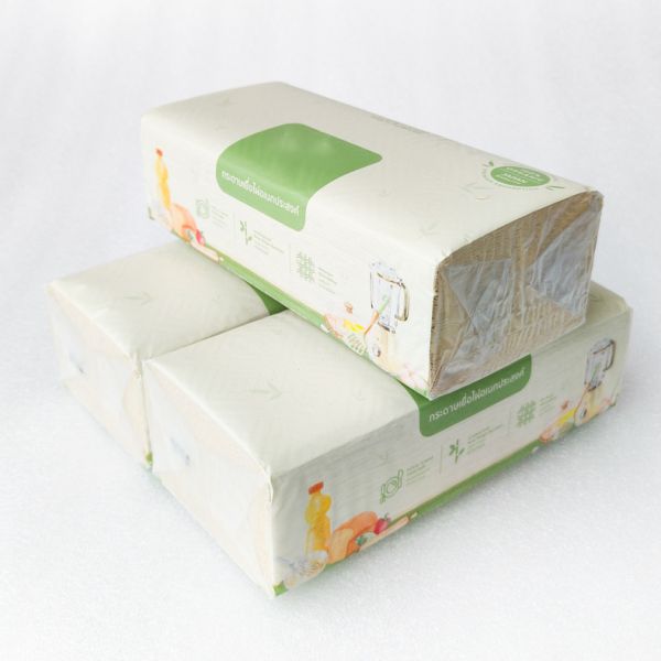 OURRU Skin-Friendly Soft 2/3/4 Ply Box Tissue 100% Virgin Bamboo Pulp Facial Tissue Paper for Home Hotel Restaurant Use