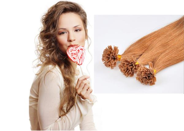 Extensões pre ligadas de 1 cabelo do grama, extensões pre ligadas retas do cabelo da queratina