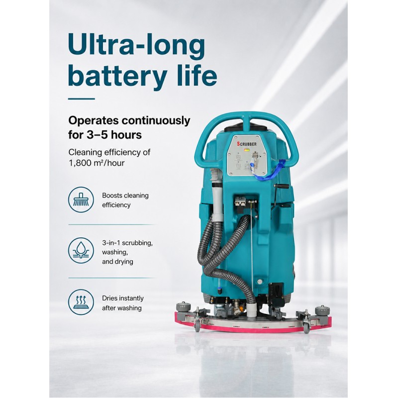 Factory Wholesale Hard Floor Scrubber Machine Electric Walk-behind Concrete Floor Scrubber Suitable for Storehouse Gym
