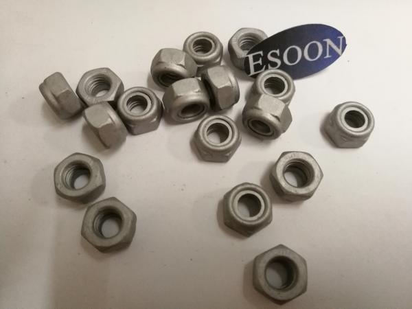 M8-1.25 DIN 985 Class 8 Magni Finish Steel Nylon Insert Lock Nut,Carbon Steel,M3~M56 Size