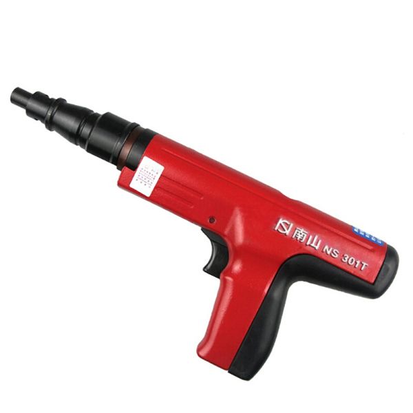 Blue Portable Hand Fastening Tool Mini Power Nail Gun with Adjustable Force