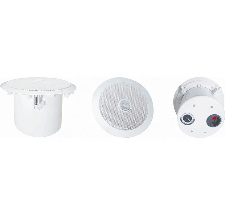 ODM Ceiling Speaker 100V/70V 5 Inch Coaxial Speaker With Rotatable Eyeball Tweeter